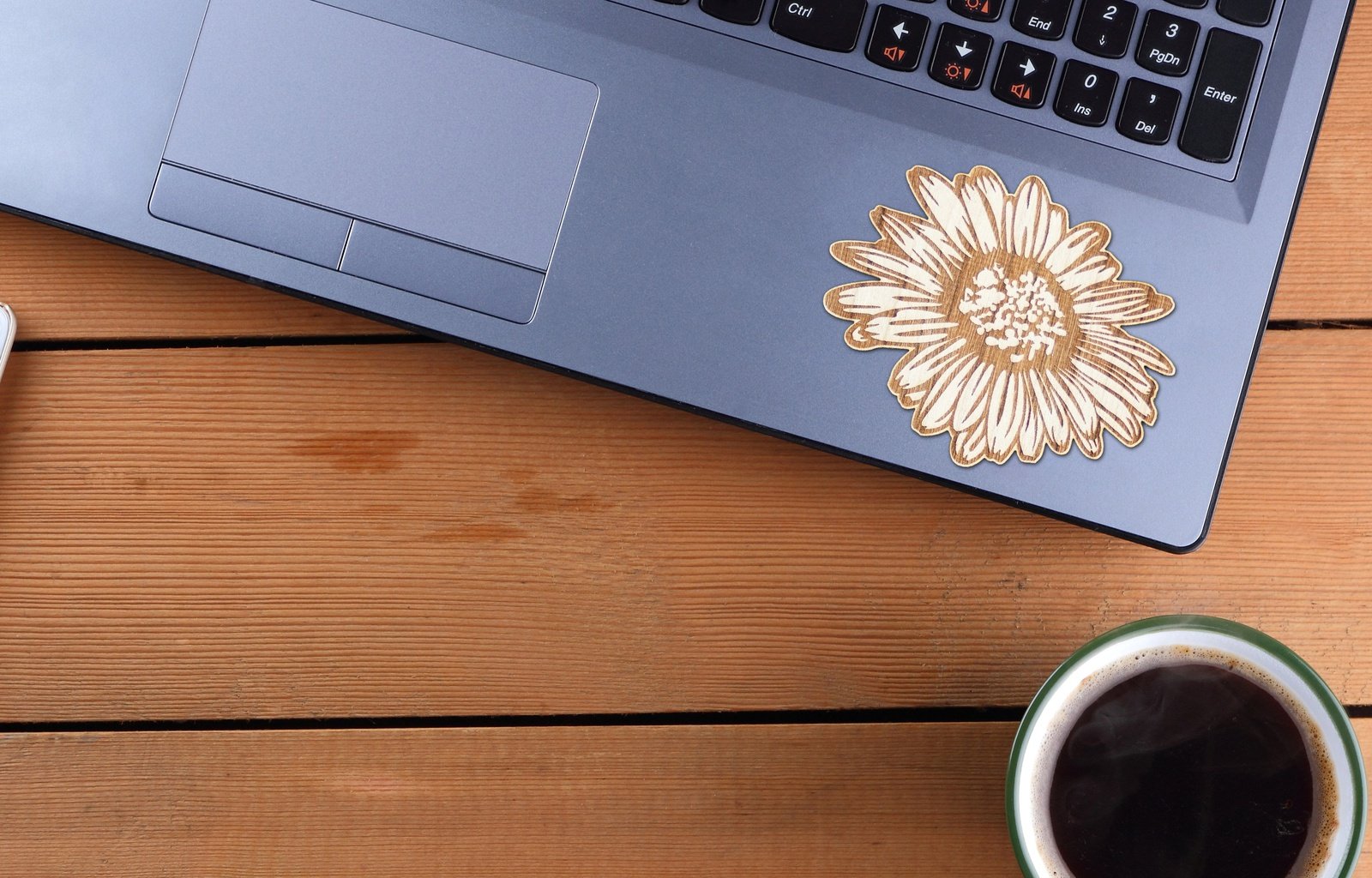 Daisy Wooden Sticker | 15