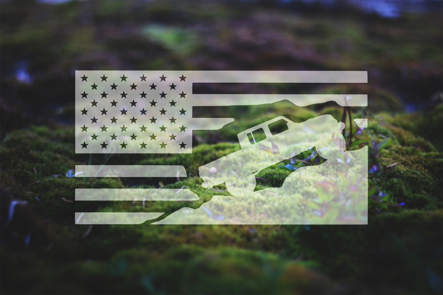 American Flag Vinyl Decal for Gladiator JT | 213