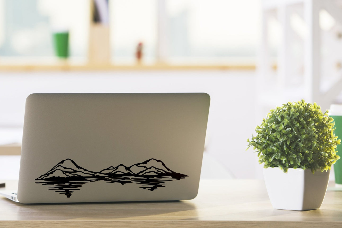 Mountain Range Reflection Vinyl Decal | 274