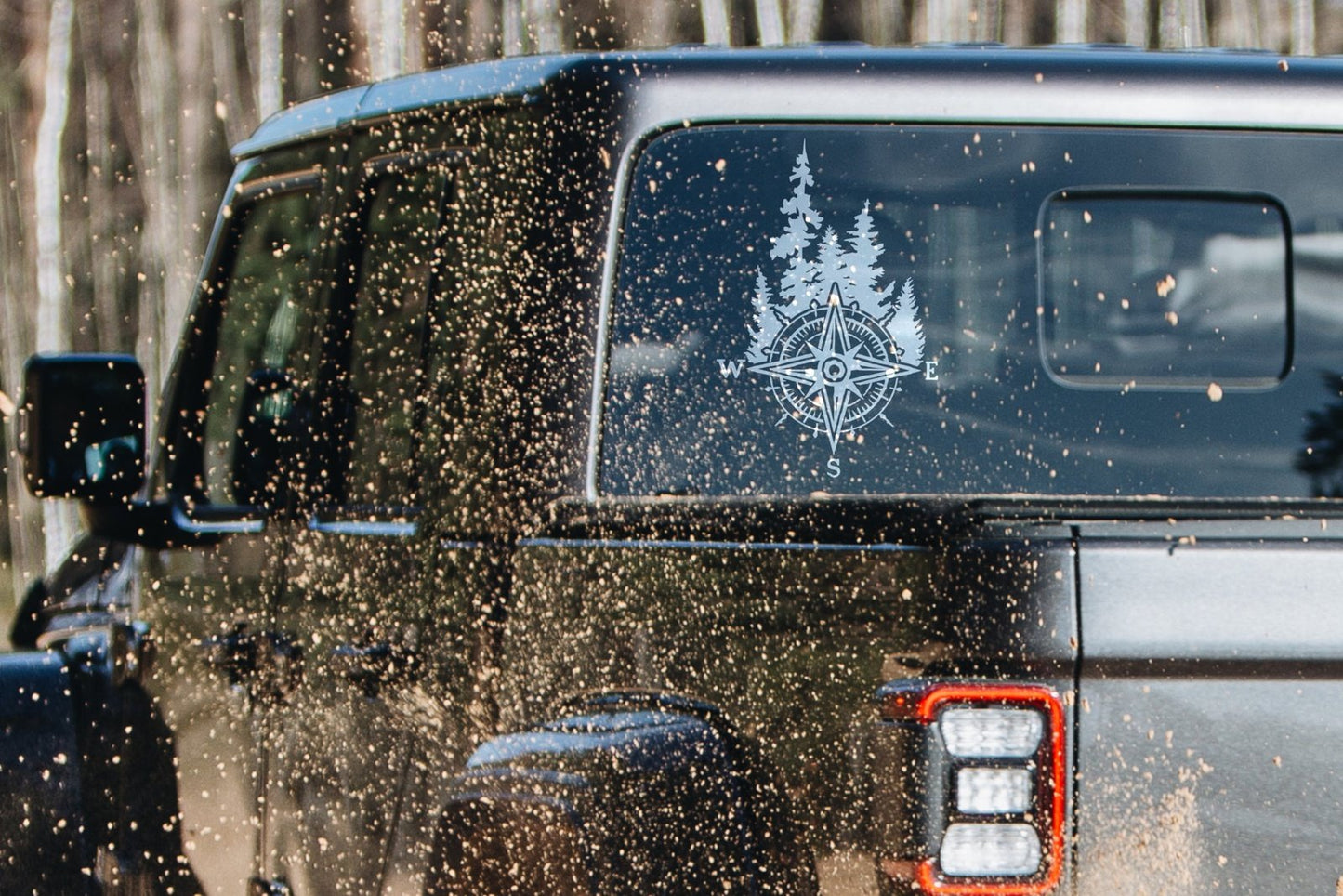 Forest Compass Rose Vinyl Decal | 278