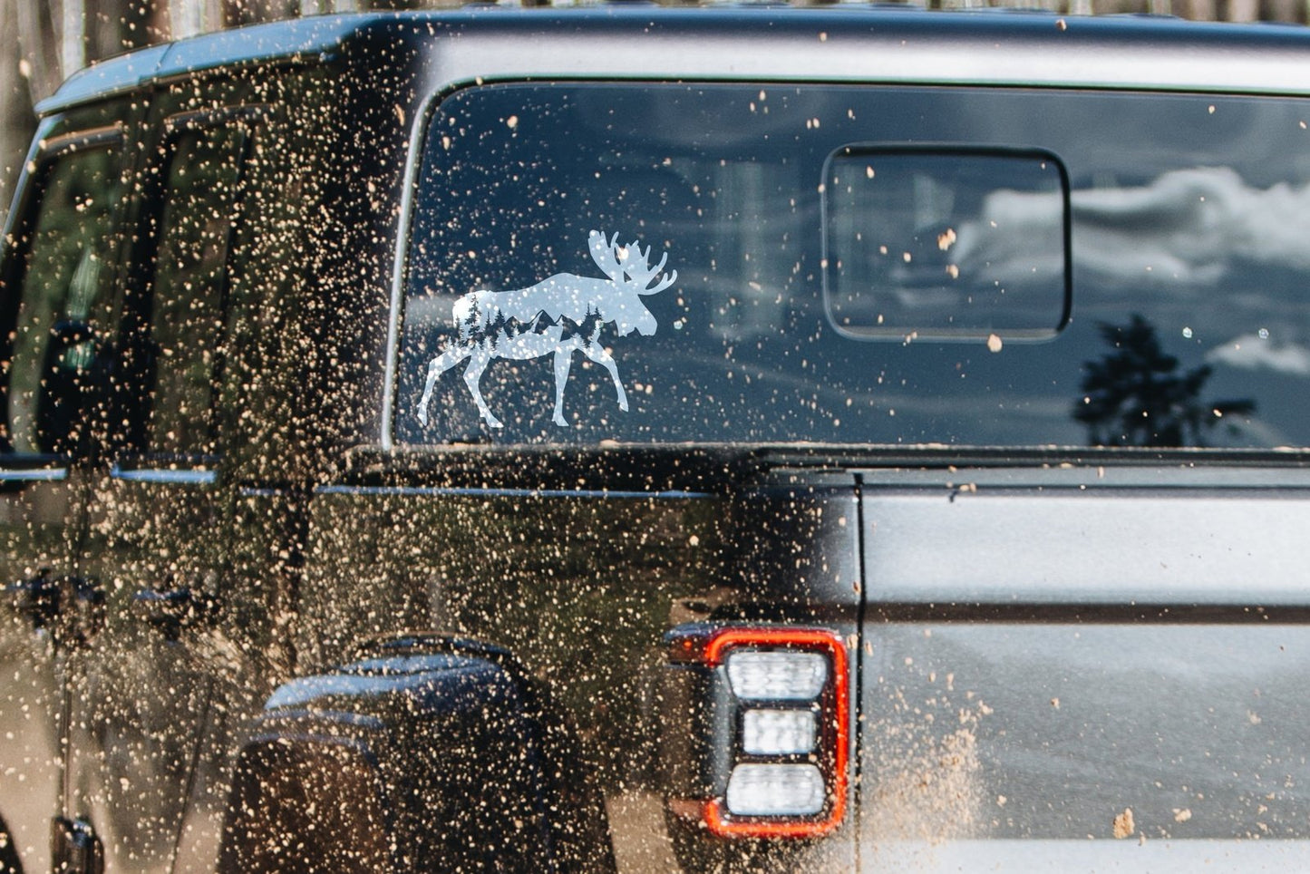 Mountain Moose Silhouette Vinyl Decal | 293