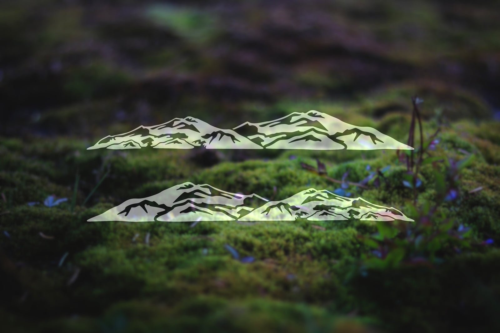Mirrored Pair of Sand Dunes Vinyl Decals | 305P