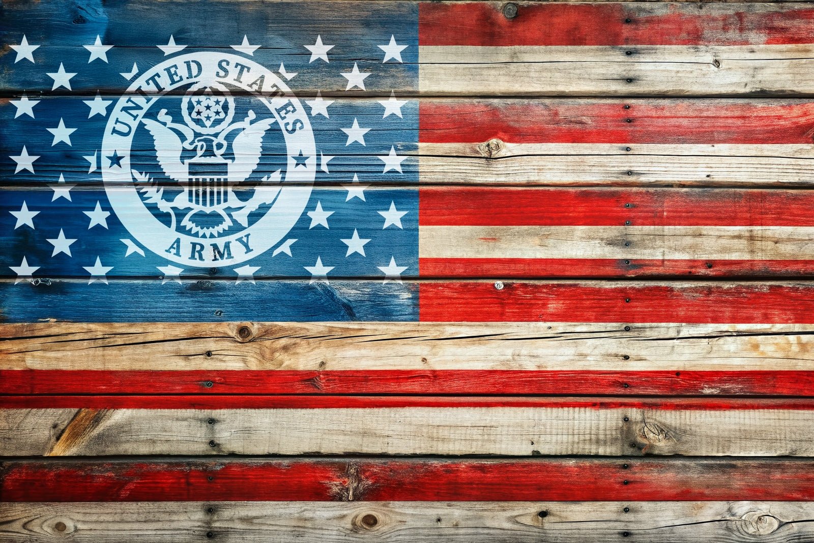 American Flag Army Star Union Vinyl Decal or Stencil | 308