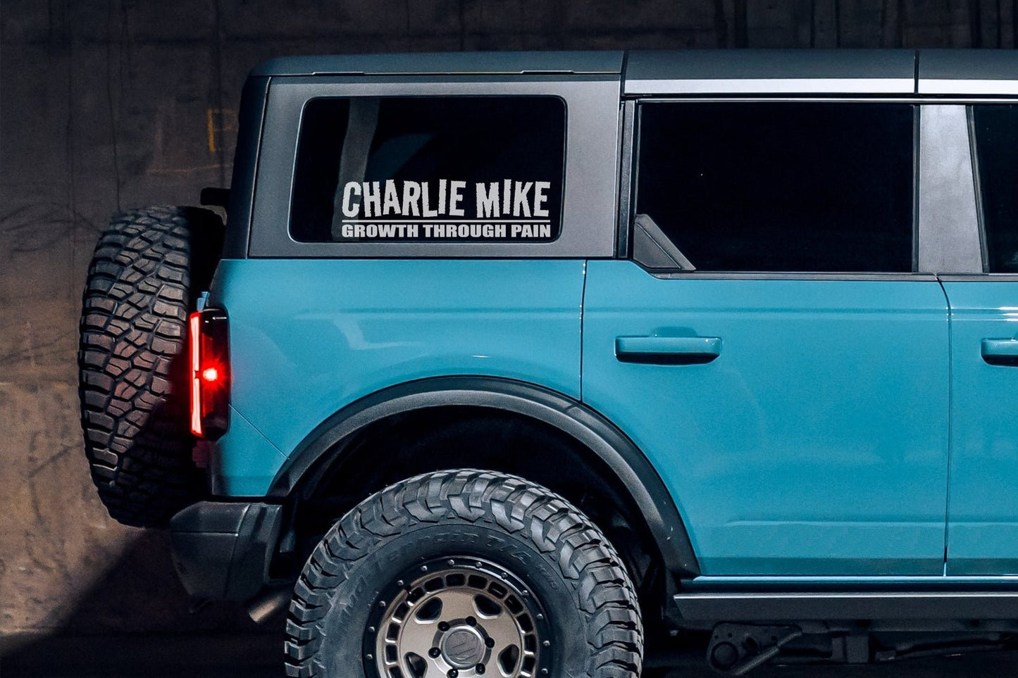 Charlie Mike, Growth Through Pain Vinyl Decal | 312