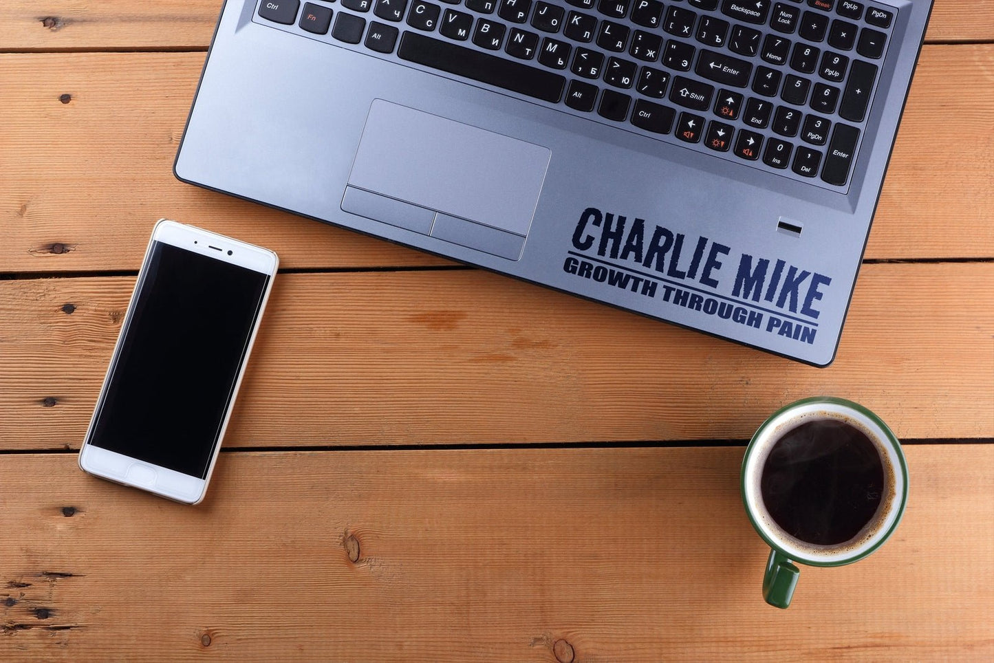 Charlie Mike, Growth Through Pain Vinyl Decal | 312
