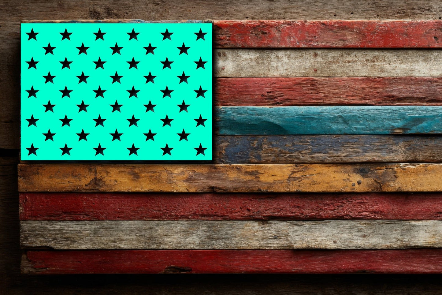 American Flag Star Union Stencil | 317