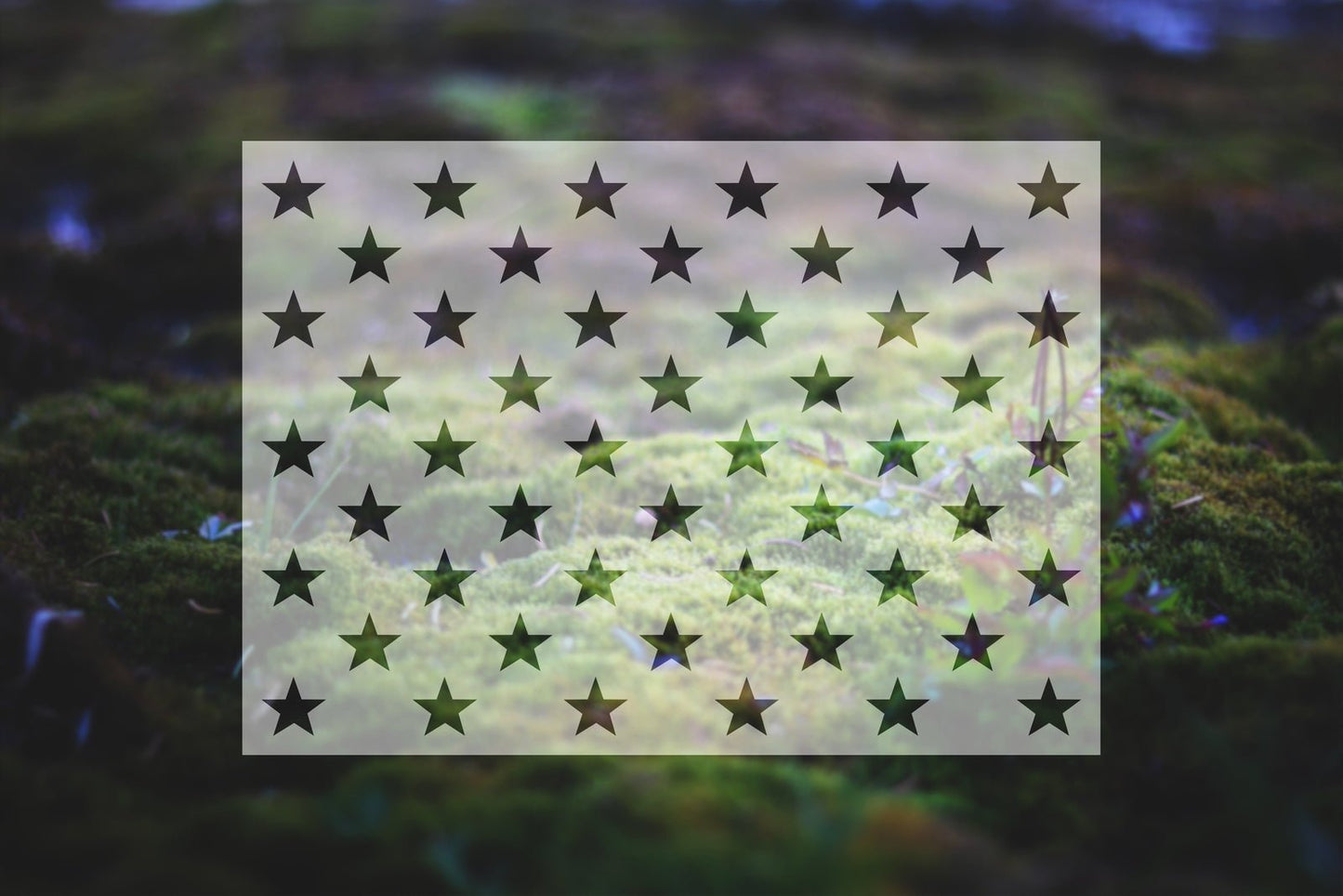 American Flag Star Union Stencil | 317