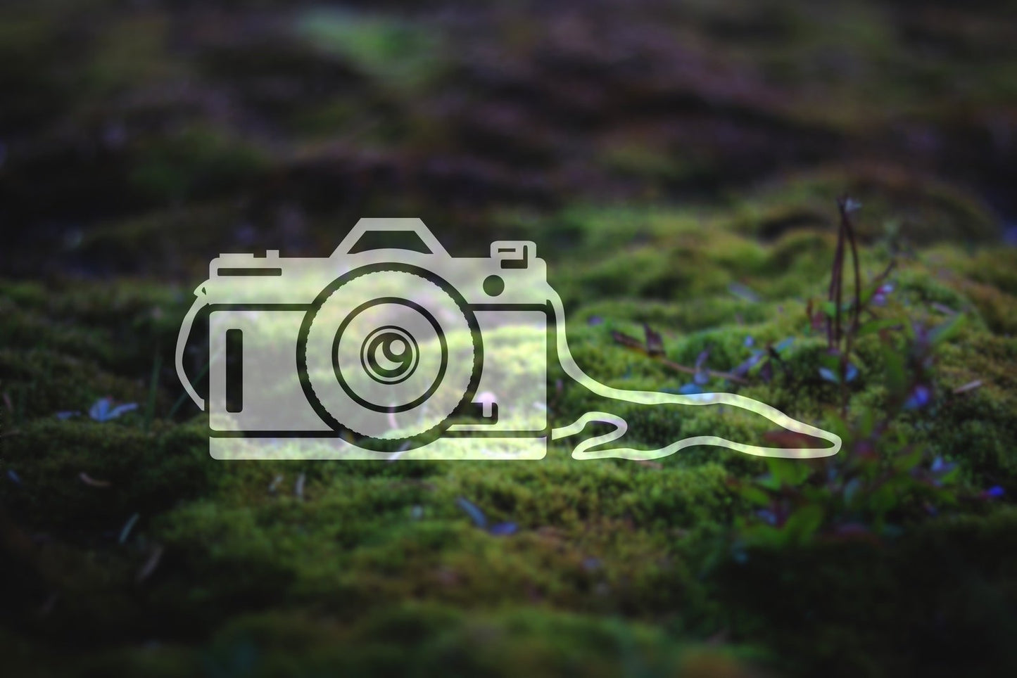 Camera With Strap Vinyl Decal | 98