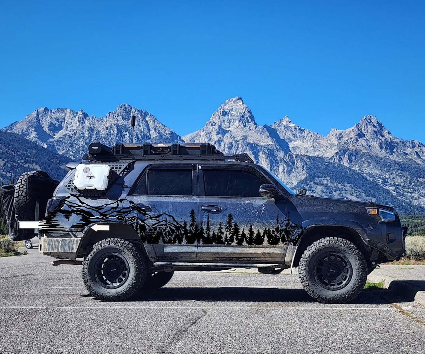 4Runner Side Wrap | Mirrored Pair | Matte Black