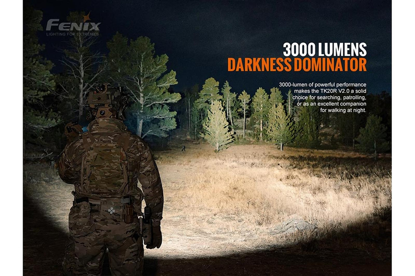 Fenix TK20R V2.0 Rechargeable Flashlight with FREE T5 Tactical Pen optional