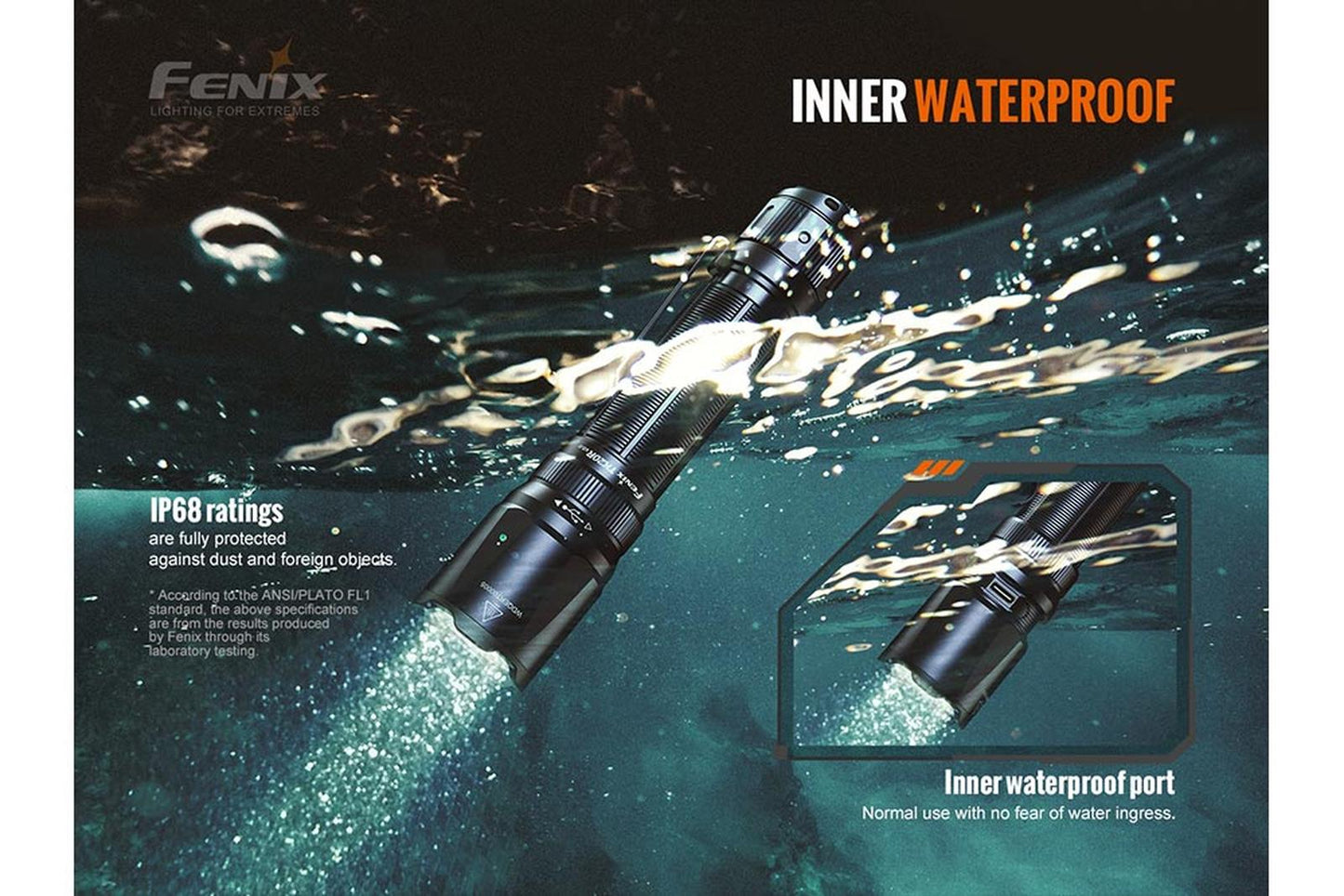 Fenix TK20R V2.0 Rechargeable Flashlight with FREE T5 Tactical Pen optional