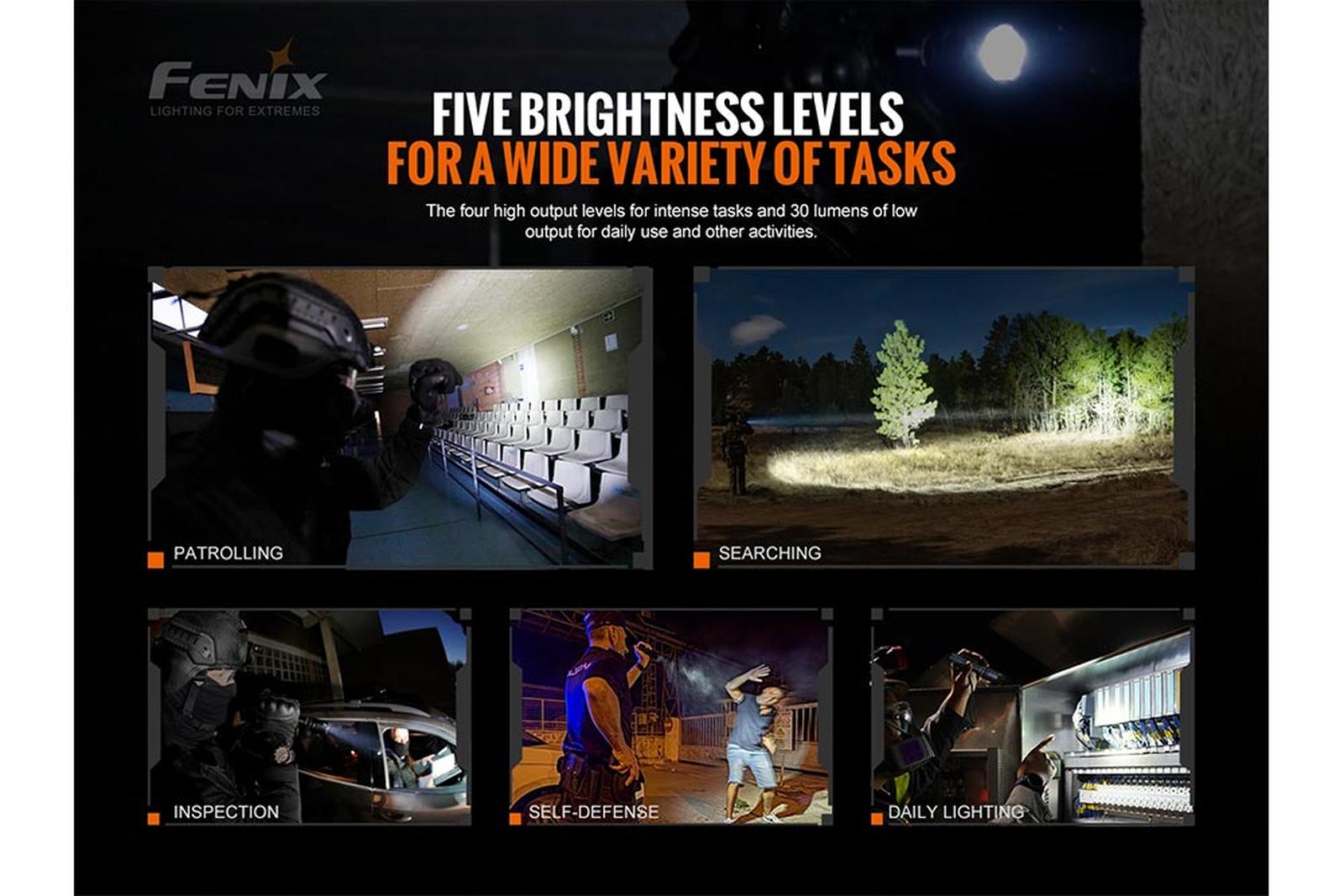 Fenix TK20R V2.0 Rechargeable Flashlight with FREE T5 Tactical Pen optional