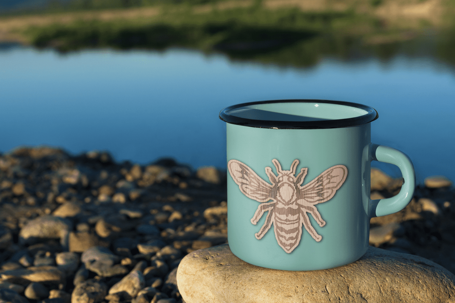 Honey Bee Wooden Sticker | 2