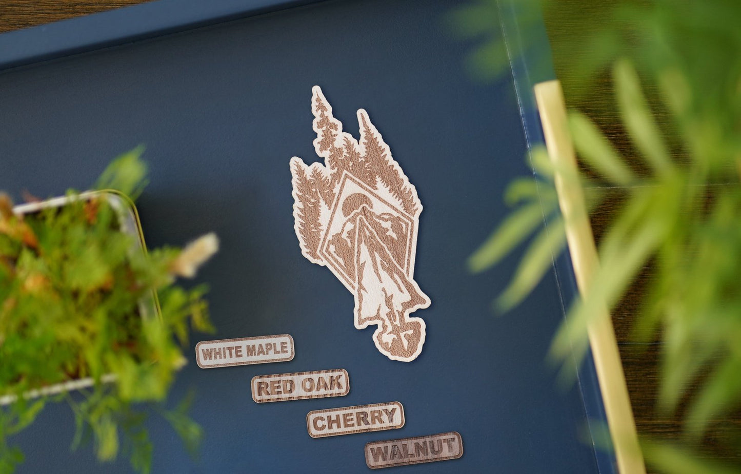 Mountain Arrowhead Wooden Sticker | 4