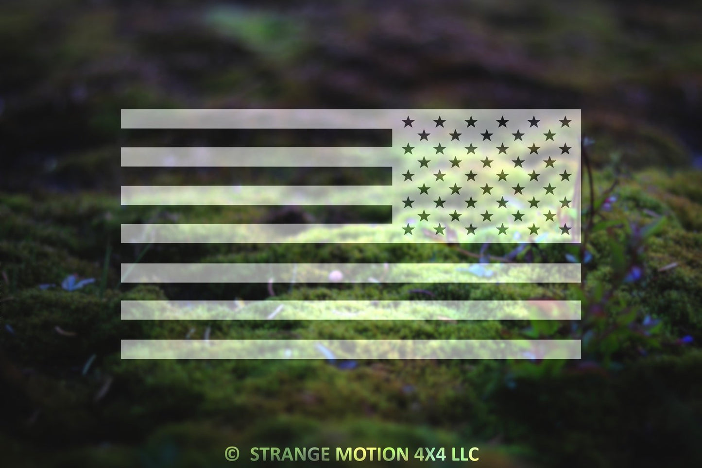 Pair of American Flag Vinyl Decals | 5P