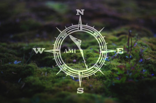 Anna Maria Island AMI Compass Vinyl Decal | 43