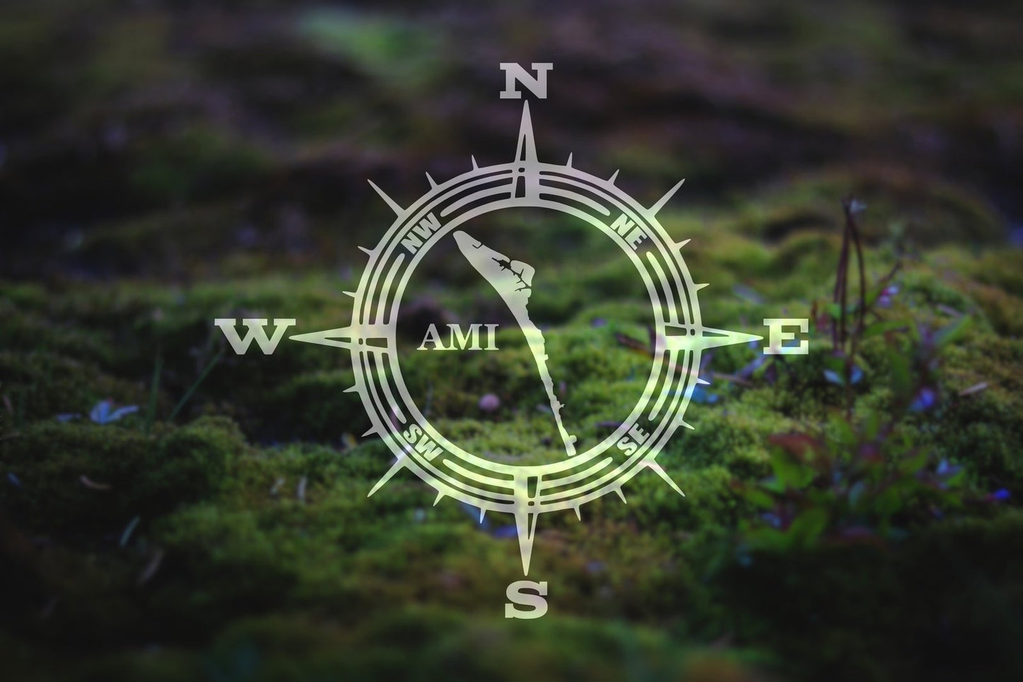 Anna Maria Island AMI Compass Vinyl Decal | 43