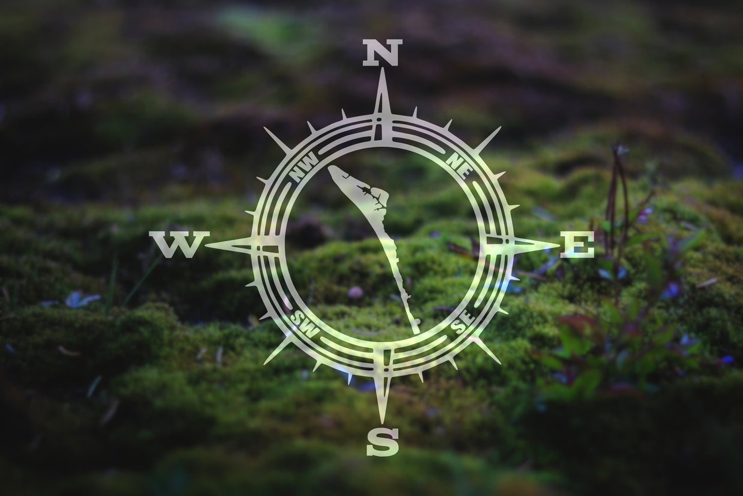 Anna Maria Island Compass Vinyl Decal | 44