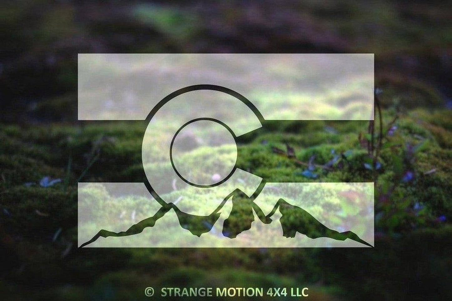 Colorado Mountain Flag Vinyl Decal | 74