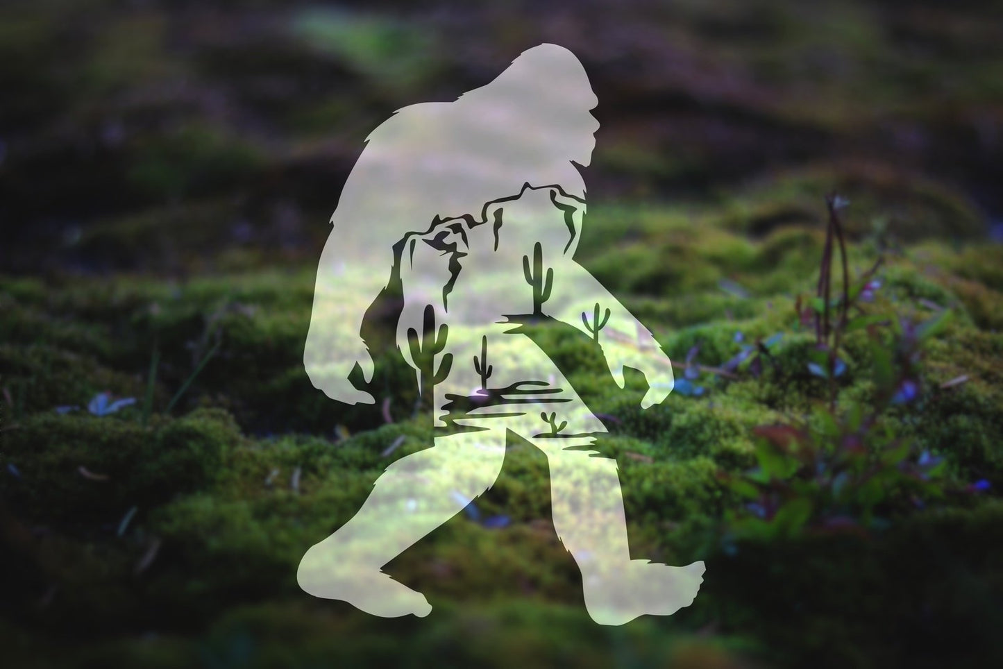 Desert Bigfoot Vinyl Decal | 10