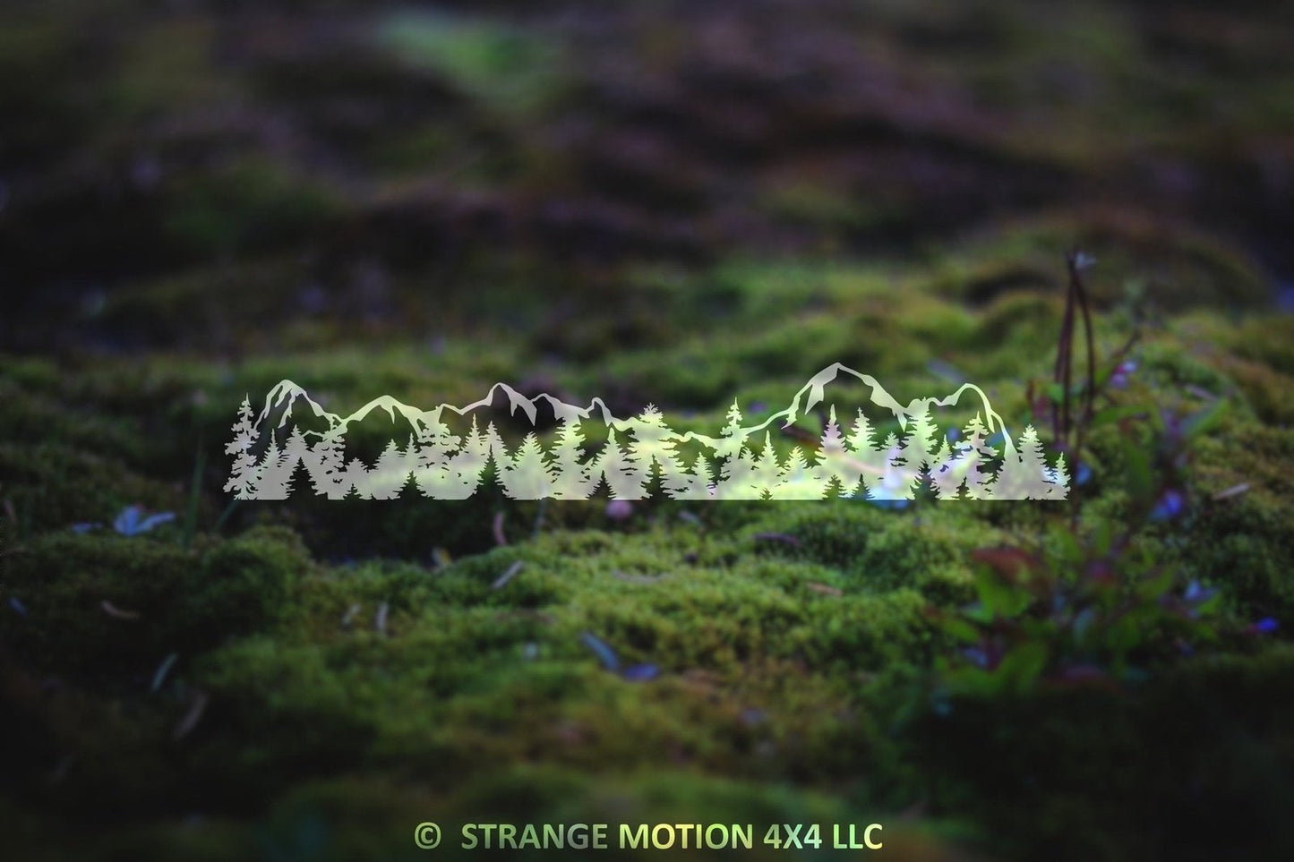 Mountain Banner Vinyl Decal | 3