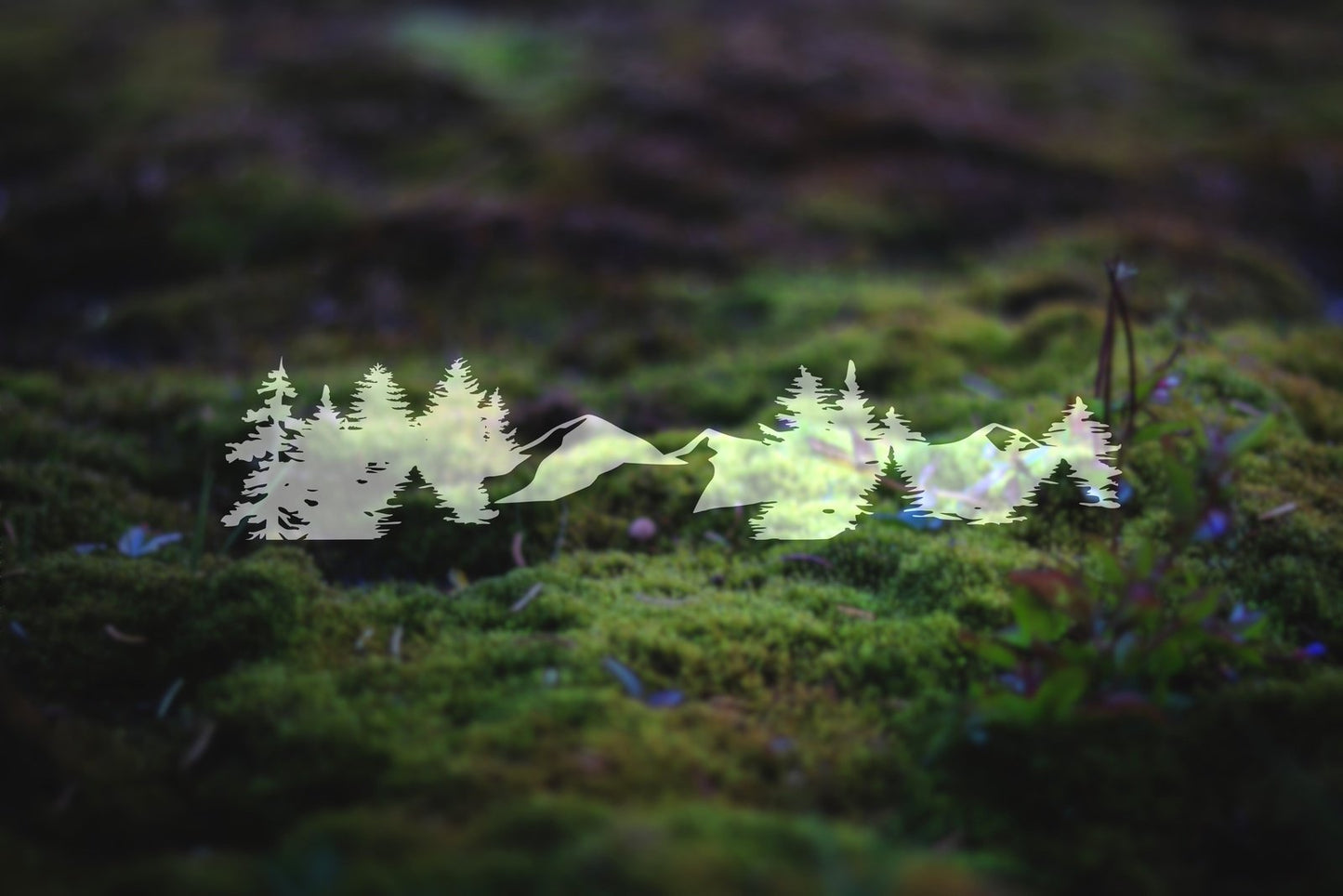 D - Stretched Mountains and Trees - 54" x 11"