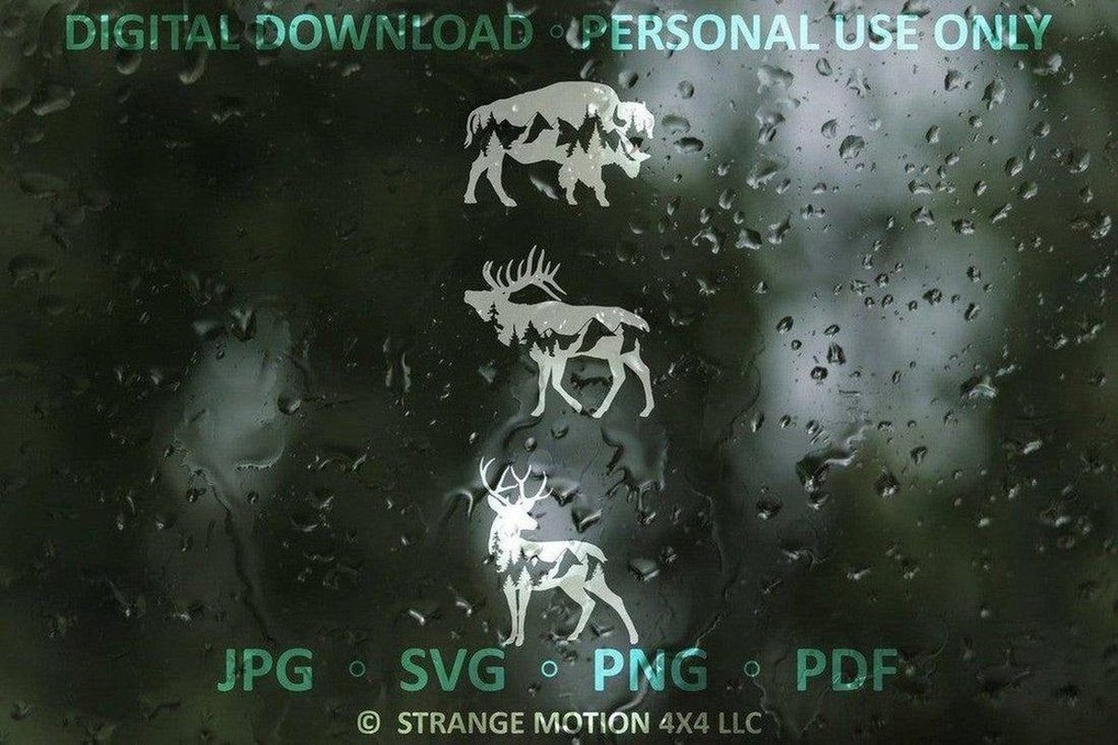 Mountain Animal File Pack - Personal Use