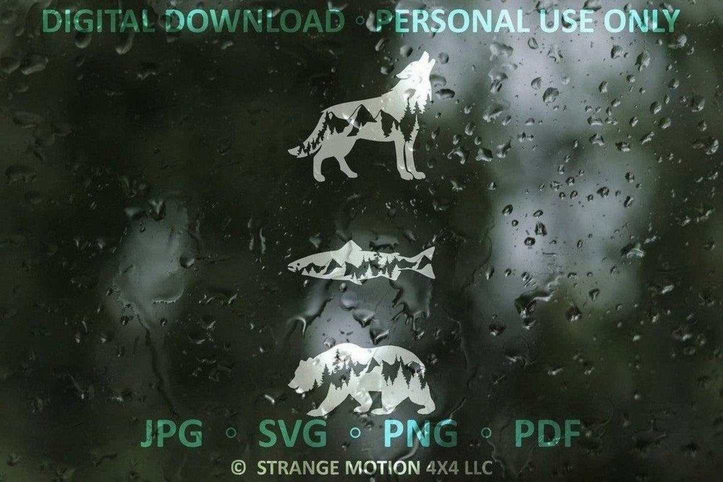 Mountain Animal File Pack - Personal Use