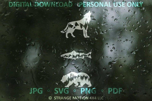 Mountain Animal File Pack - Personal Use