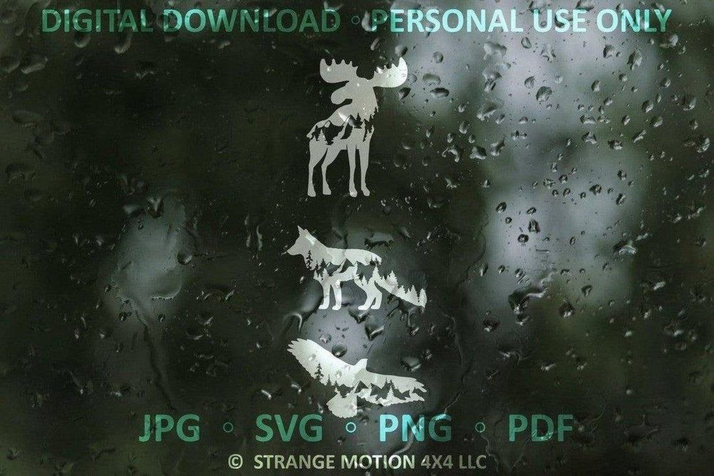 Mountain Animal File Pack - Personal Use