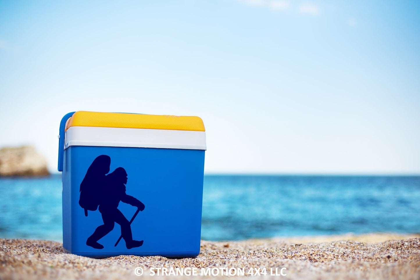 Hiking Sasquatch Vinyl Decal | 252