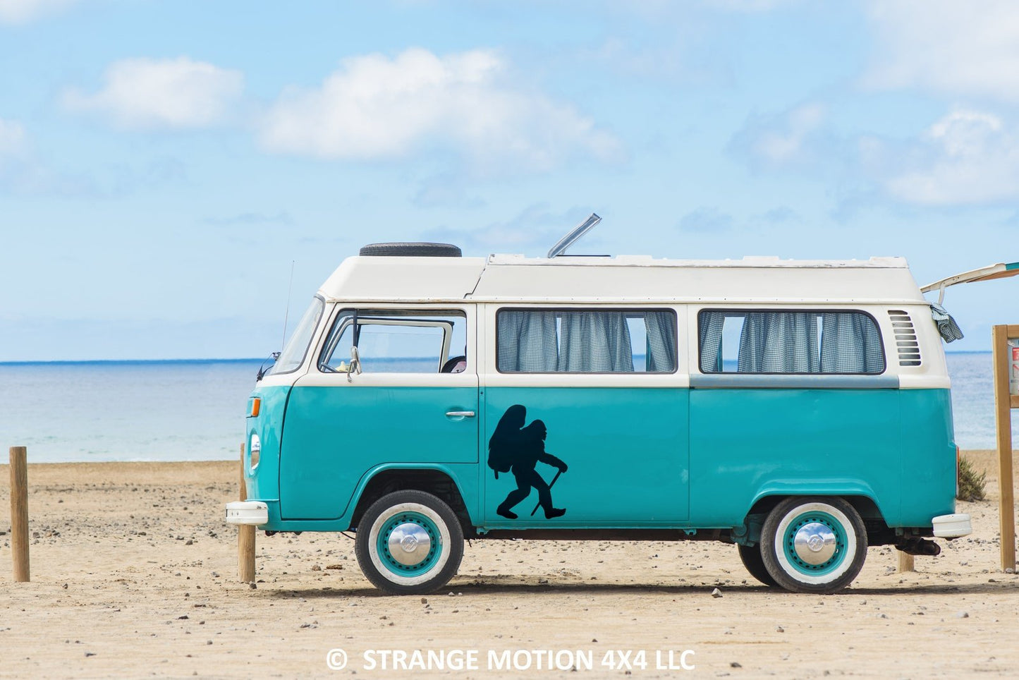Hiking Sasquatch Vinyl Decal | 252
