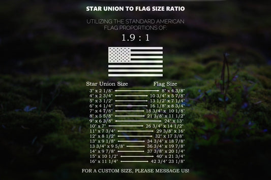 American Flag Star Union Stencil | 317