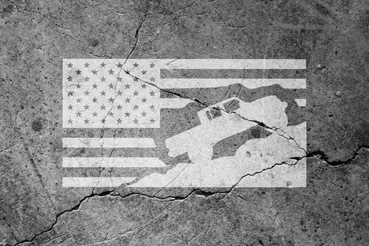 American Flag Vinyl Decal for Gladiator JT | 213