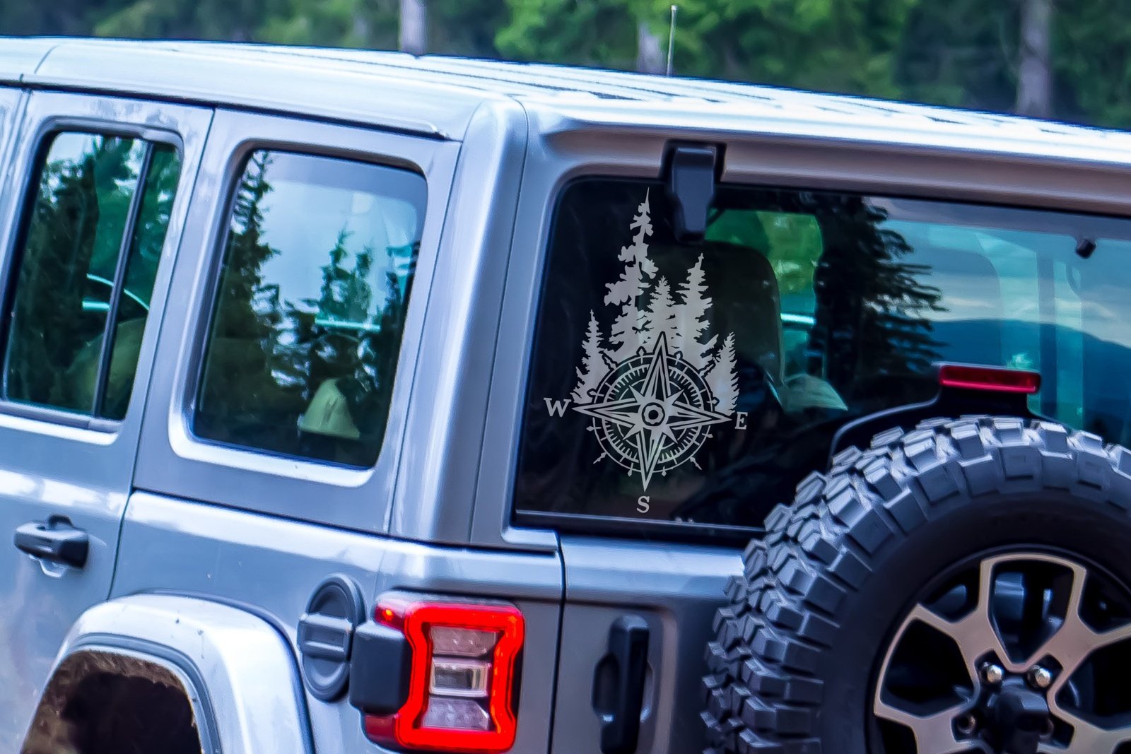 Forest Compass Rose Vinyl Decal | 278