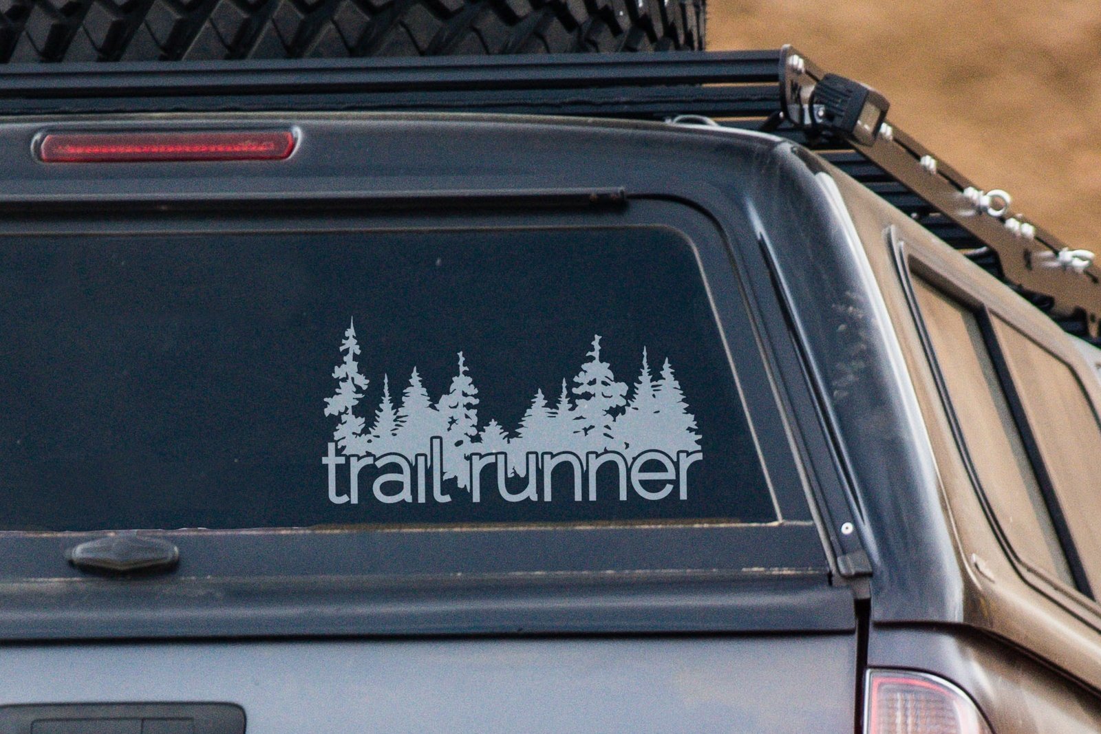 Trail Runner Forest Vinyl Decal | 284