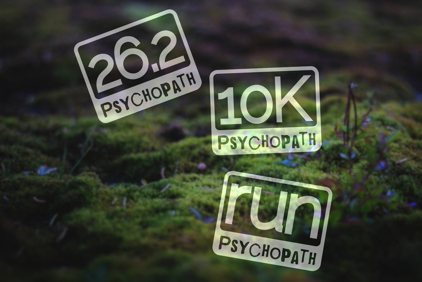 Psychopath Distance Runner Badge Vinyl Decal | 287
