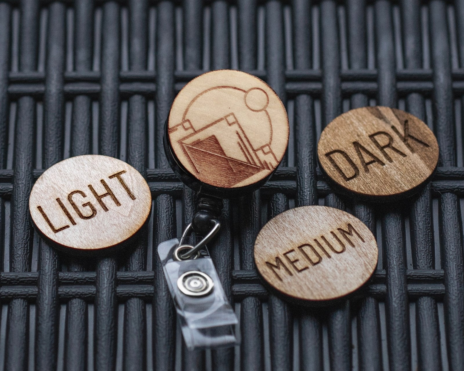 Geometric Sun and Moon Mountains Badge Reel | 30