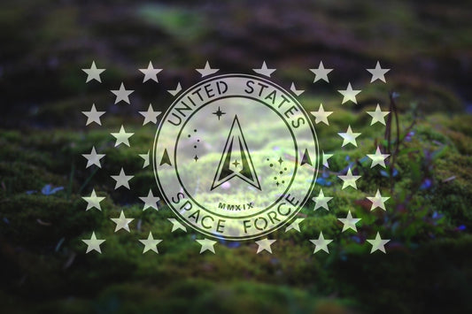 American Flag Space Force Star Union Vinyl Decal or Stencil | 306