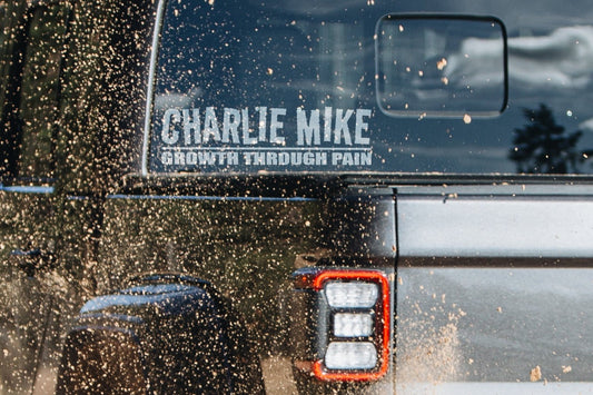 Charlie Mike, Growth Through Pain Vinyl Decal | 312