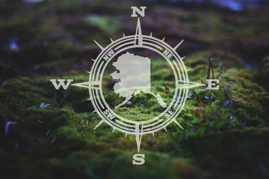 PR | Alaska Compass Vinyl Decal