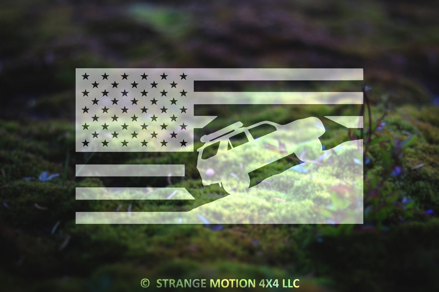 American Flag Vinyl Decal for 5th Gen 4Runner | 21