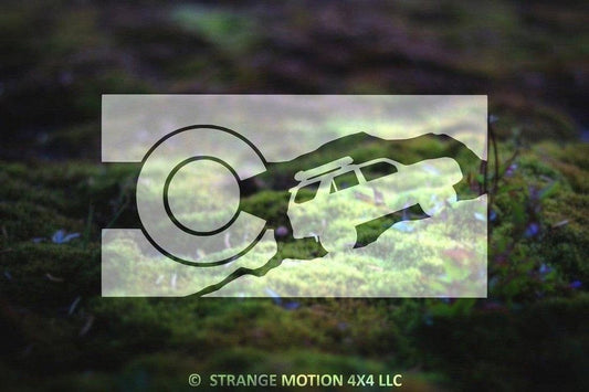 Mountain Colorado Flag Vinyl Decal for 5th Gen 4Runner | 26