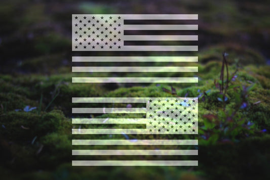 Pair of American Flag Vinyl Decals | 5P