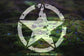 Distressed Army Star Vinyl Decal | 62