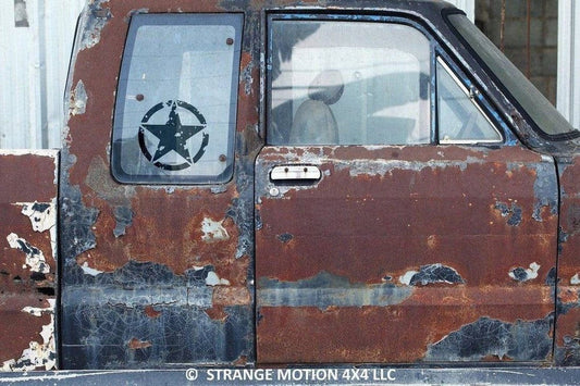 Distressed Army Star Vinyl Decal | 62