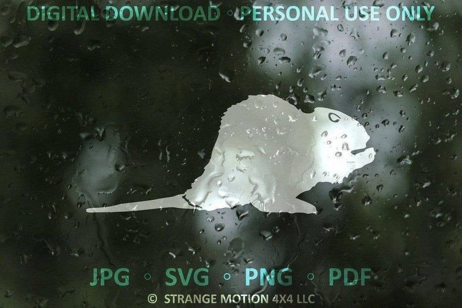 Beaver Silhouette File Pack - Personal Use