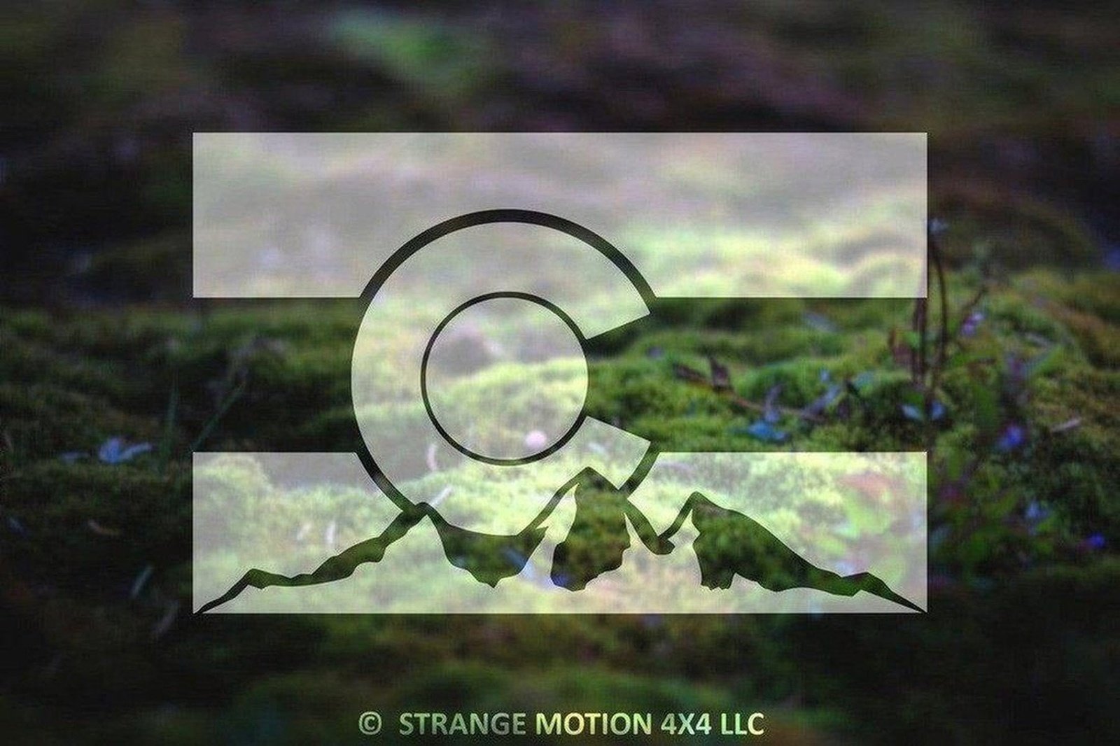 Colorado Mountain Flag Vinyl Decal | 74