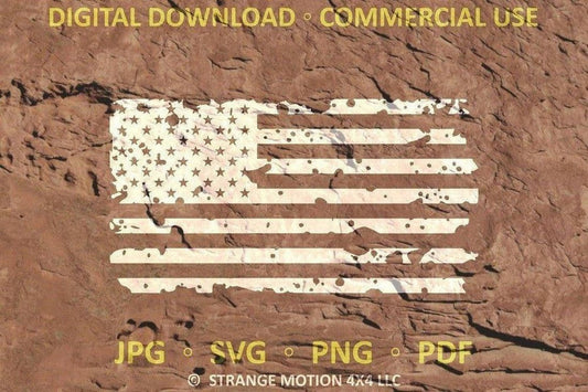 Distressed American Flag File Pack - Commercial Use