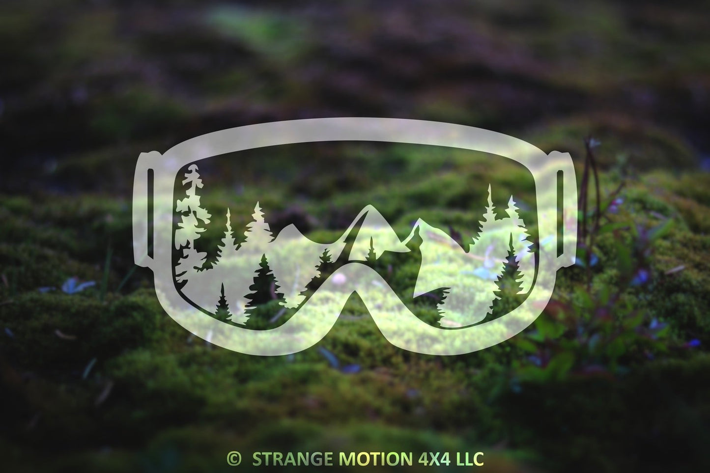 Mountain Goggles Vinyl Decal | 65